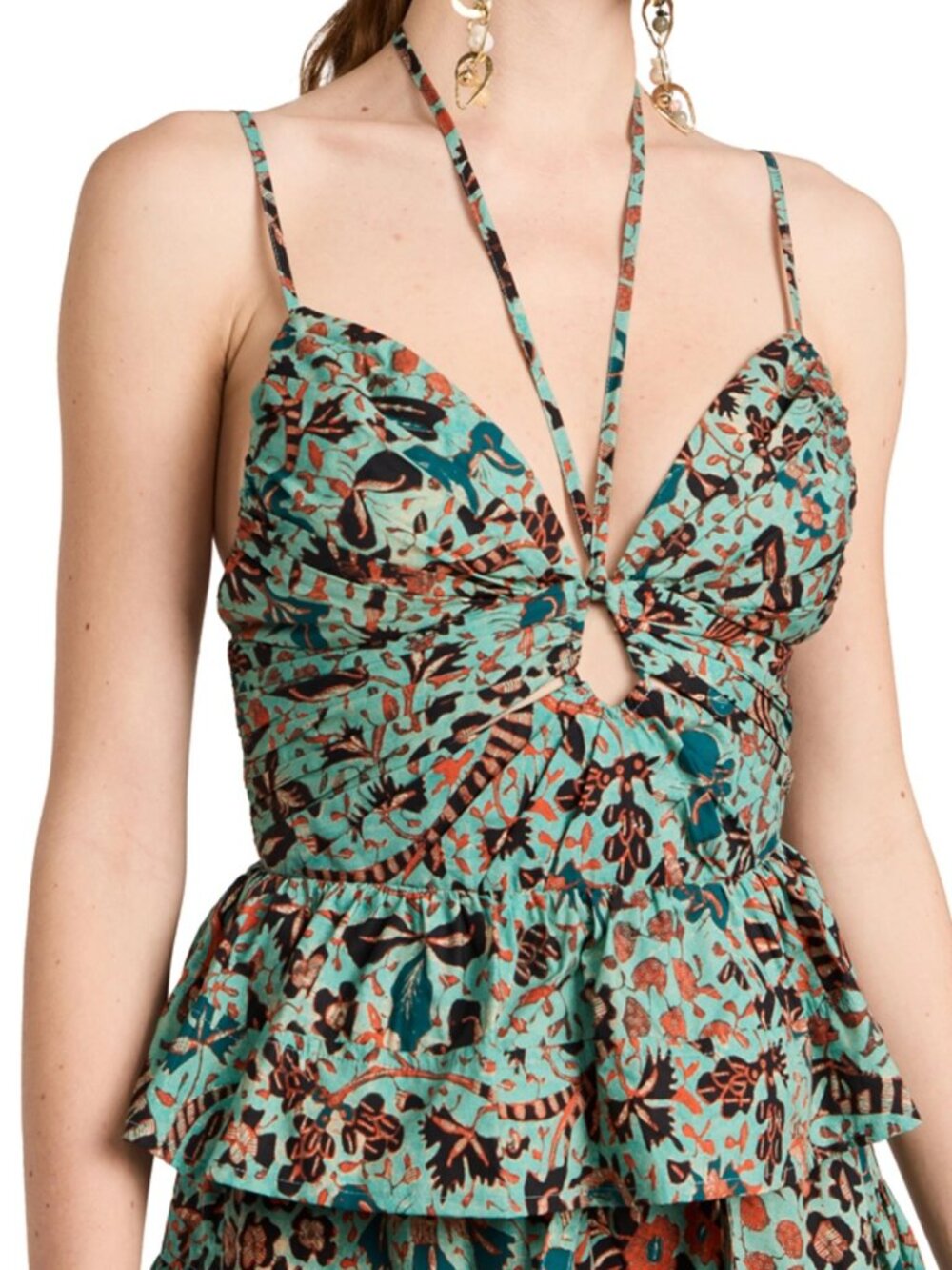 Ulla Johnson Essie Strappy Halter Peplum Top NWOT Size 8